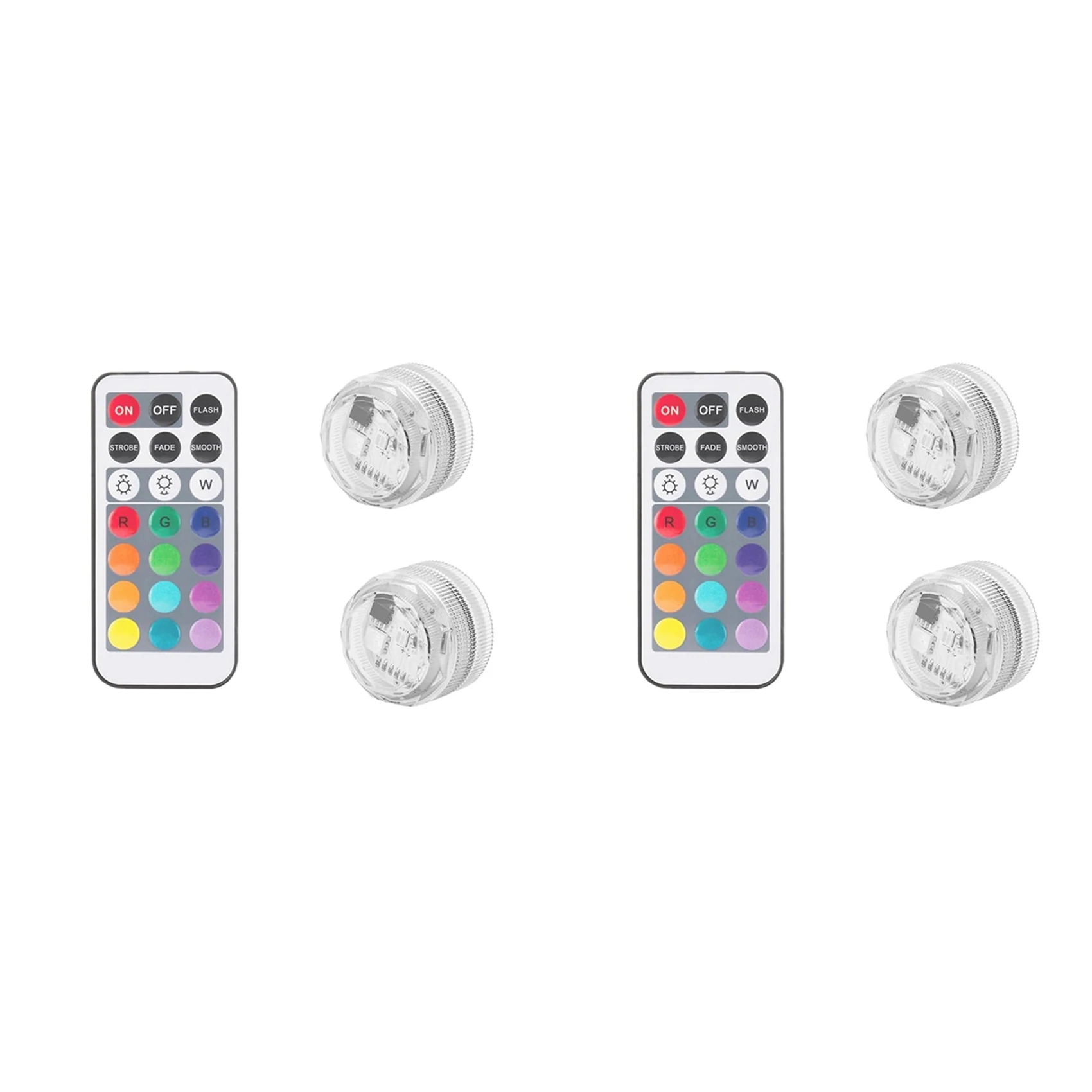 

Профессиональные светодиодные капсульные светильники (4 шт.) для Ninja Slushi FS301/FS300 - без установки, 13 цветов и 4 режима - размером с крышку бутылки