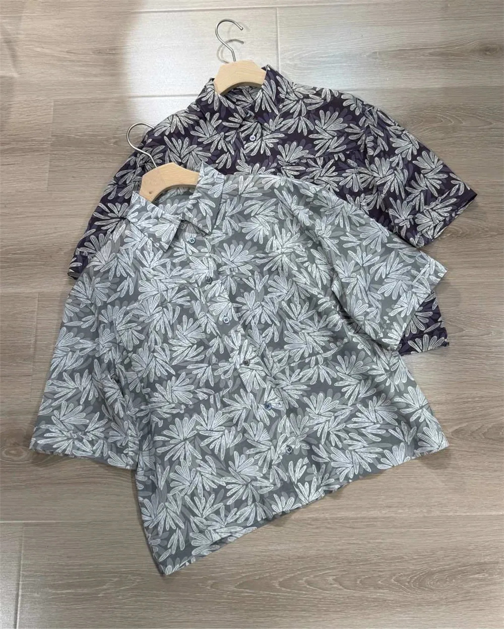 

2025 Spring Summe Women's Silk Printed Loose Casual Versatile Short-Sleeved Shirt