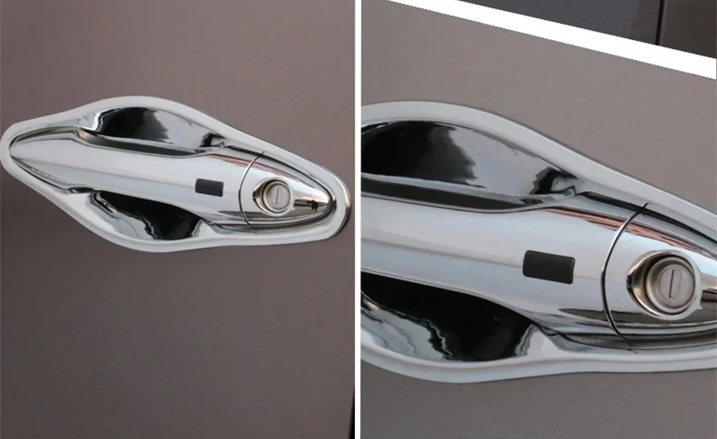 FUNDUOO for Hyundai IX35 Tucson 2009 -2014 New Chrome Door Handle Cover Bowl Trim Smart Entry Buttons Styling Accessories