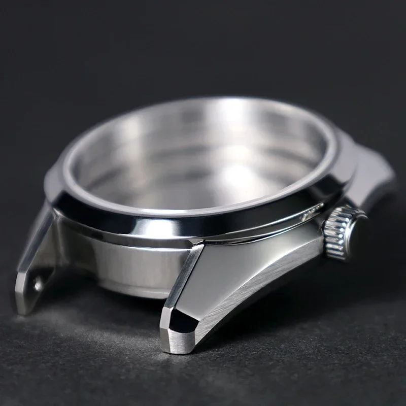 PELEUS 36.5mm Design Watch Case Stainless Steel Sapphire Glass AR Coating for NH35 NH36 NH38 NH70