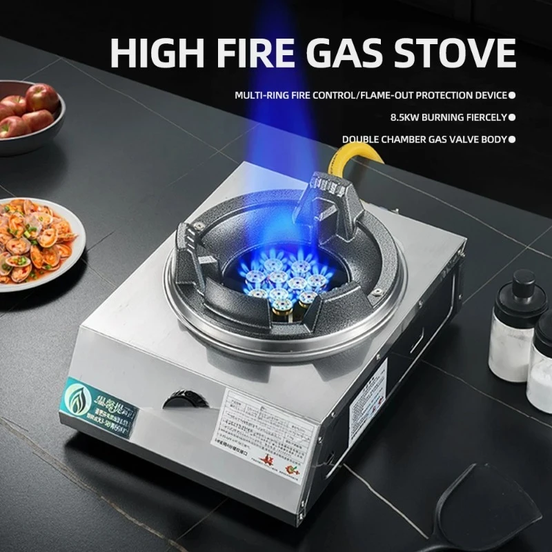Fierce Fire Stove Liquefied Gas Natural Gas High-efficiency Energy-saving Double Stove Estufas Para Cocinas De