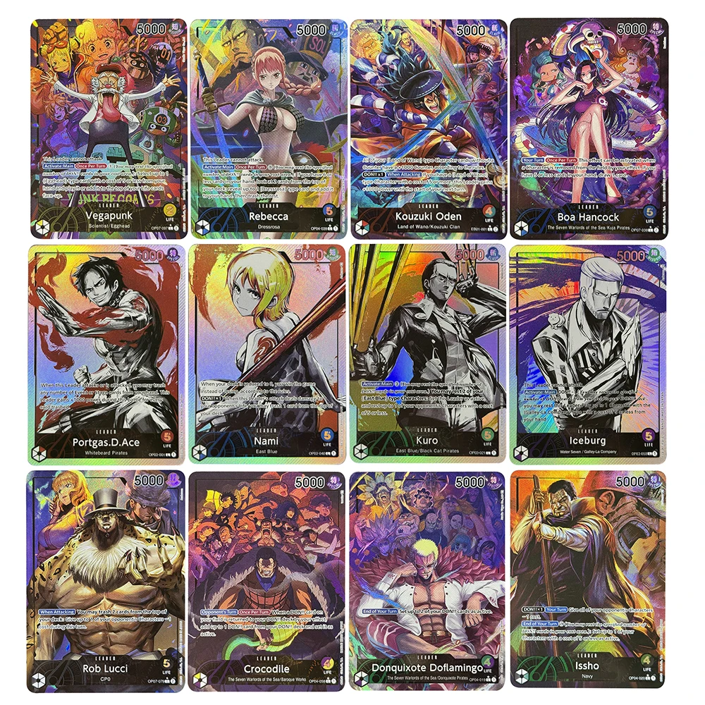 

OPCG Leader Proxy Cards Foil Nami Charlotte Linlin Charlotte Katakuri Arlong Rob Lucci Ace Boa Hancock Rebecca Trading EN Card