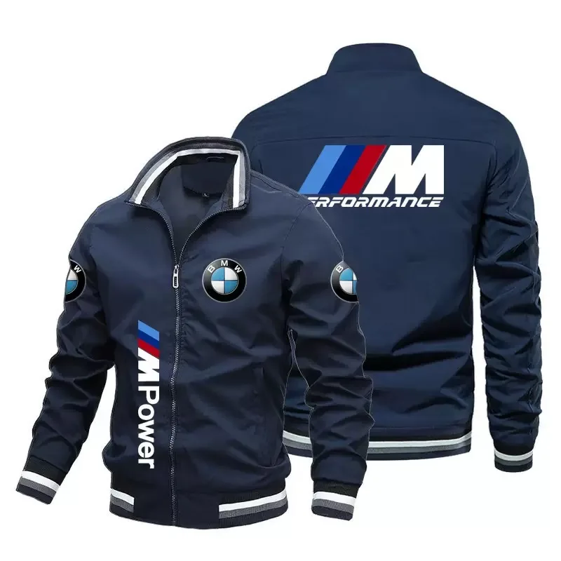 

The best-selling Spring and Autumn BMW printed fashionable daily outerwear, versatile thin and cool jacket, striped coat