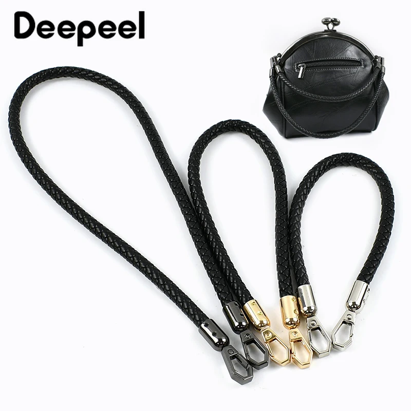 

1Pc 30/40/60/90/120cm PU Leather Bag Straps Woven Handbag String Women Shoulder Strap Replace Handle Rope DIY Bags Accessories