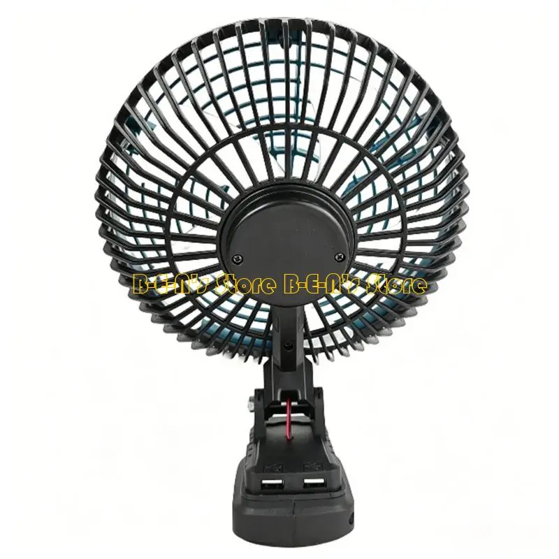 Y1AD Battery Cooling Fan with Desktop Stand for Fishing and Workshop Use