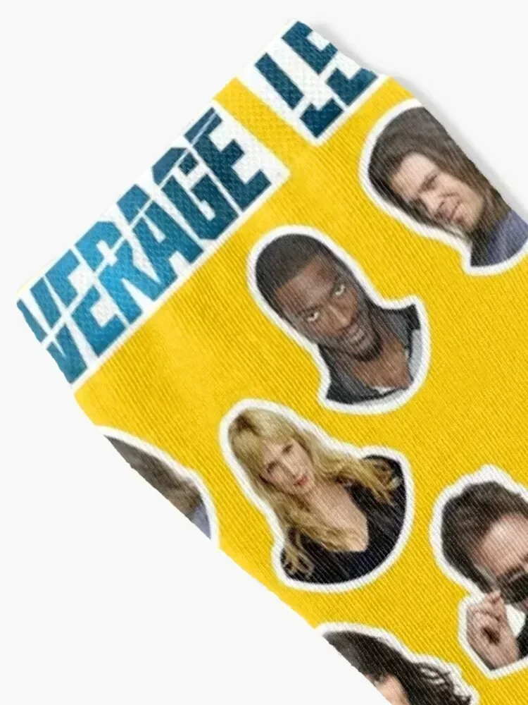 Leverage TV Sticker Set HD Socks Stockings man new year Socks Girl Men's