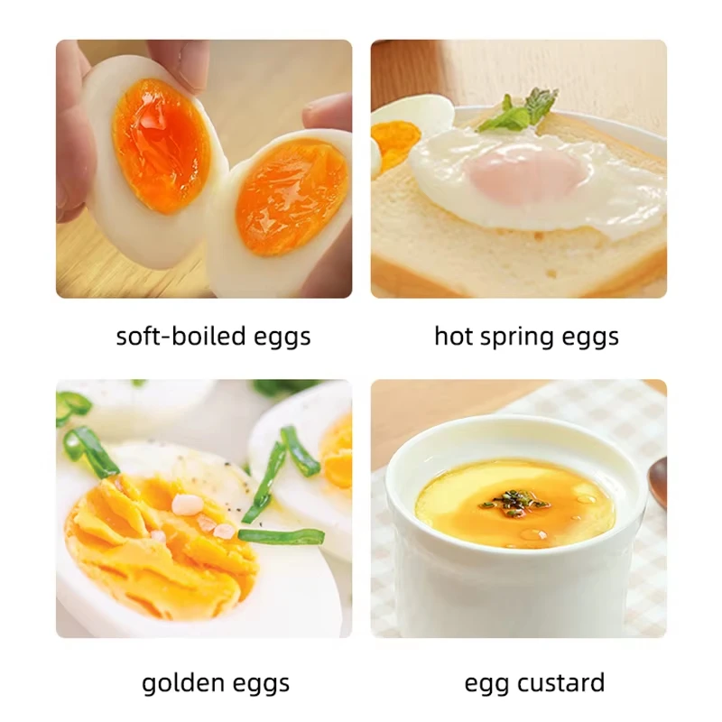 4 Eggs Boiler Steamer Multi Function Rapid Electric Egg Cooker Auto-Off Generic Omelette Cooking Tools Kitchen Utensil Breakfast
