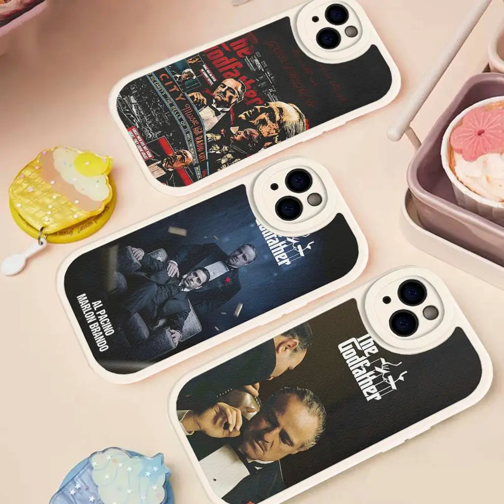 

United States TV The Godfather Leather Phone Case For Iphone 16 15 14 Plus 13 12 11 Pro Max Case