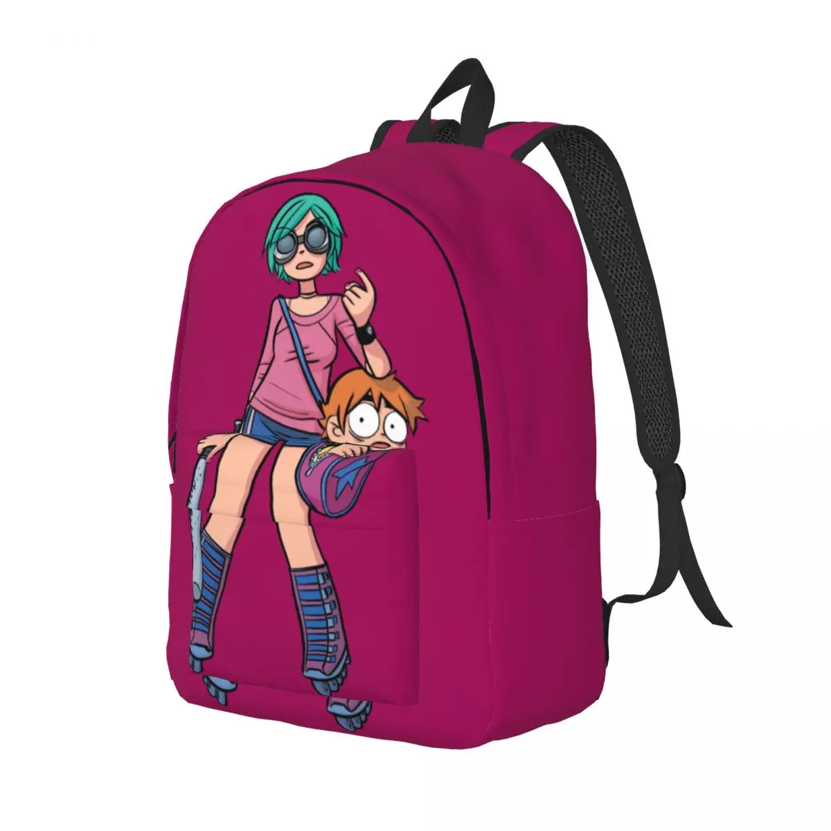 Batter Up for Teens Student School Bookbag Scott Pilgrim VS the World Daypack Elementary High College Durable