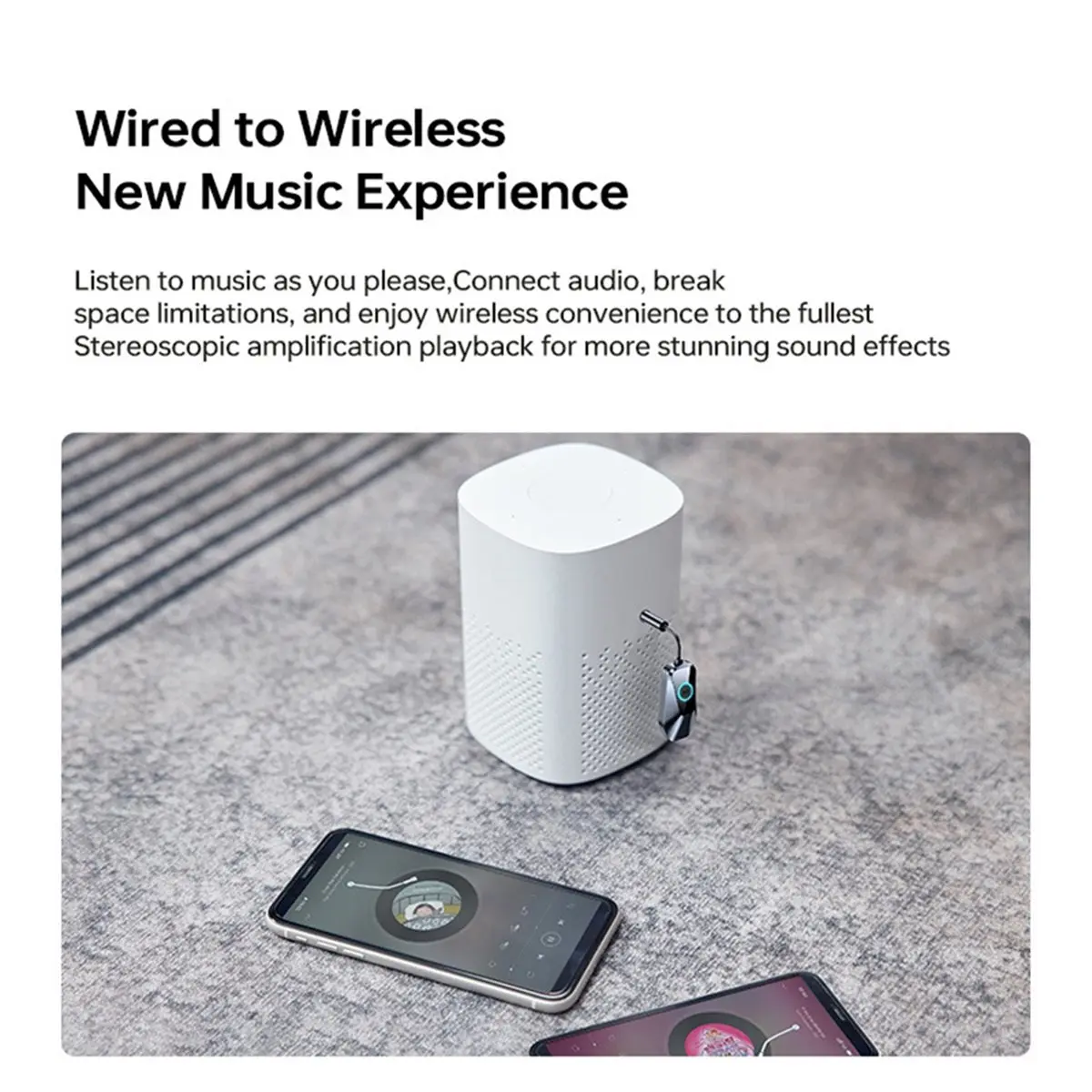 Receptor transmisor Bluetooth 5,4, adaptador de audio auxiliar inalámbrico de 3,5 mm, emparejamiento dual para TV, PC, automóvil, estéreo, avión