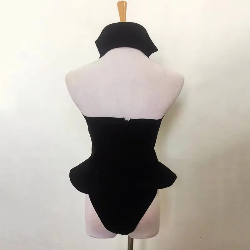 ชุดบอดี้สูทเลอทาร์ดเซ็กซี่สำหรับผู้หญิงสำหรับงานปาร์ตี้โกโก้ ชุดคอสตูมสำหรับไนท์คลับ บาร์ โชว์ เต้นรำ ดีเจ เวที งานเรฟ ชุดนักร้องนักเต้น