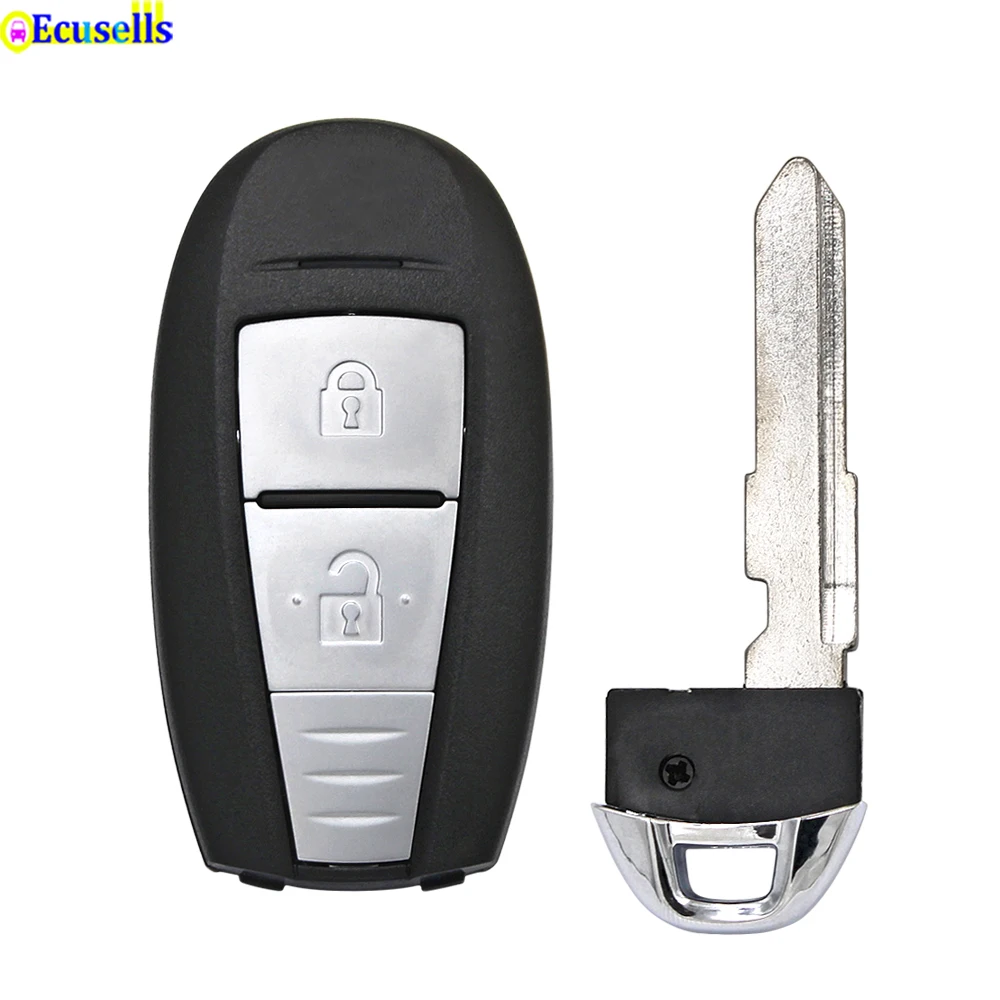 2 Button Smart Keyless Remote Key Shell Case Fob for Suzuki SX4 5-CROSS VITARA SWIFT Uncut HU133