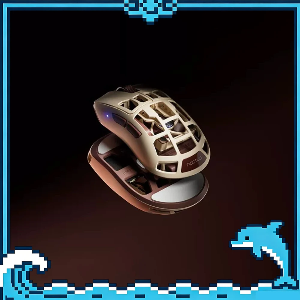 Pulsar Feinmann x Noctua F01 Gaming Mouse Dual Mode Wireless Mouse 8000Hz Polling Rate Pulsar XS-2 Sensor Optical Switch Mice