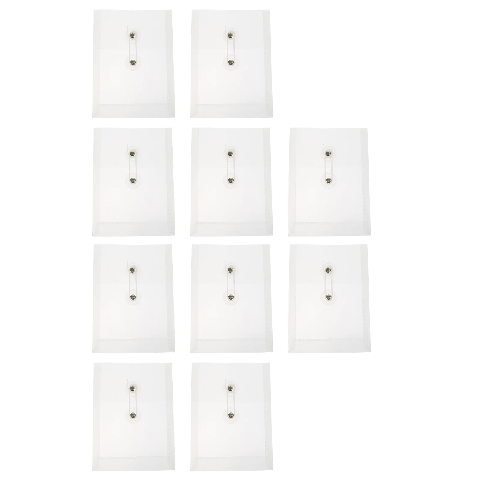 

10Pcs Mini File Bags PP Material Waterproof Document Folders for Office School Home Organization Stationery Pouches