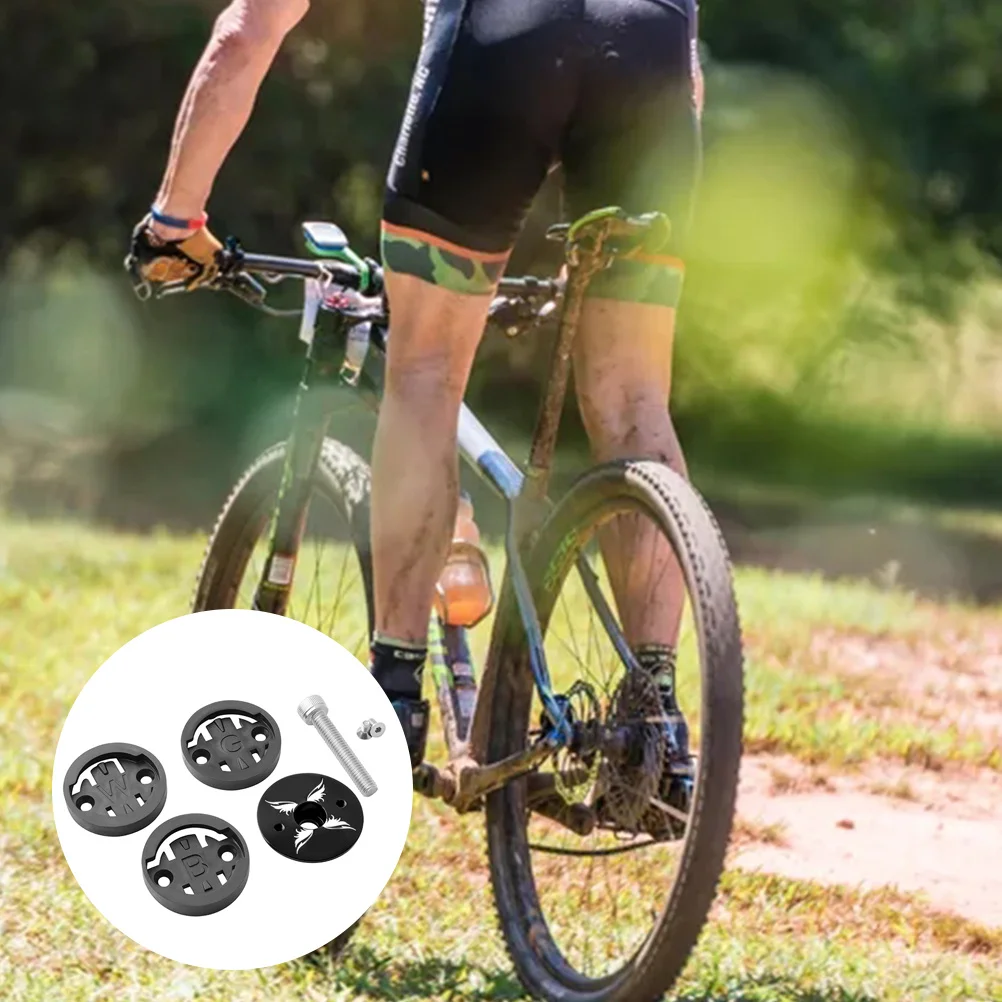 Mountain Bike Stem Cap Kit Black Durable Lightweight Easy to Carry Great Accessory for Riding Lovers Headset Stem Cap