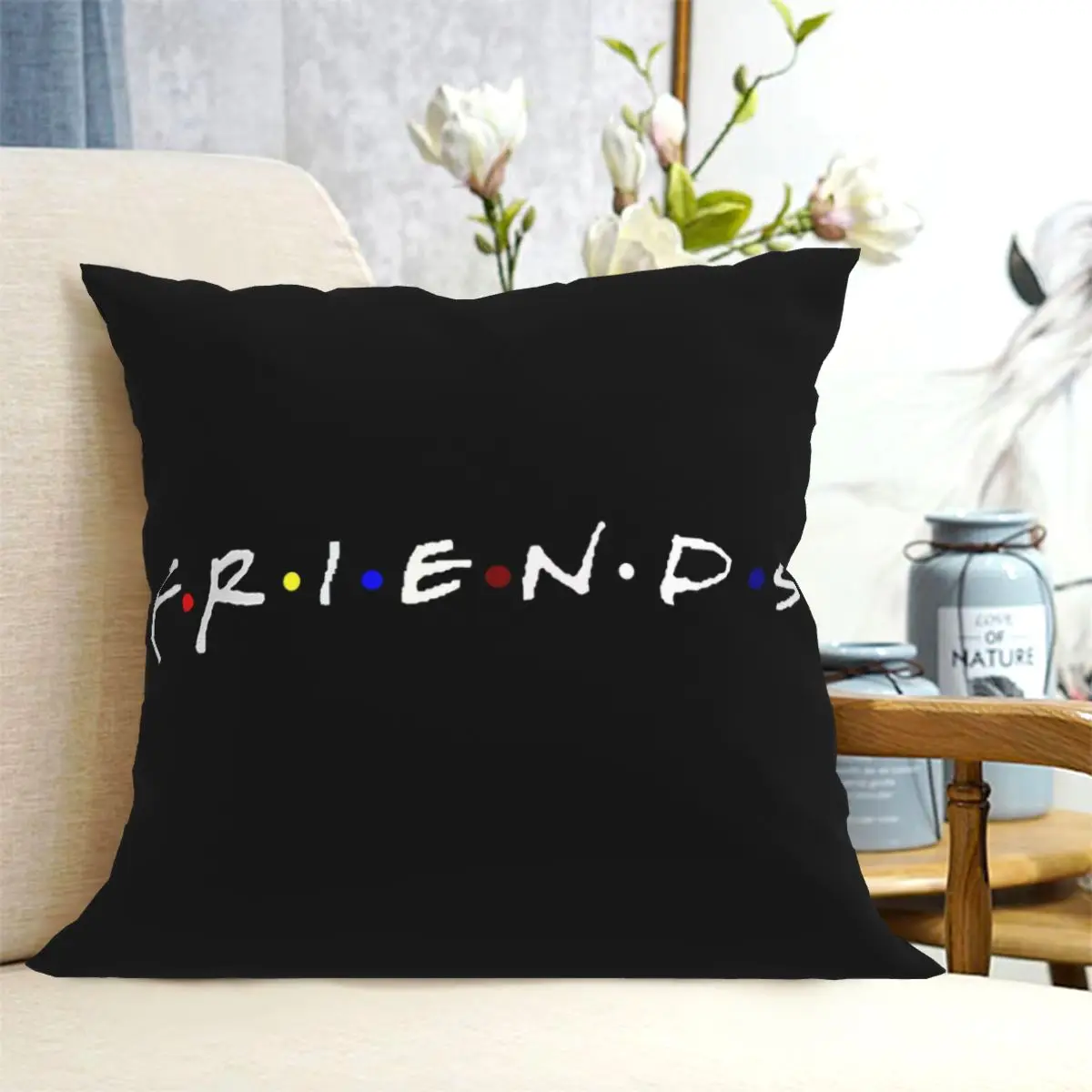 Friends TV Show Square Pillow Case Central Perk Cushion Covers Novelty Polyester Decorative Pillowcover for Sofa 18