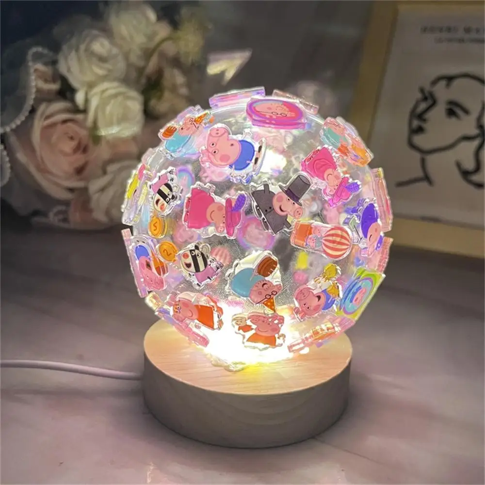 DIY Acrylic Patch Night Light Hot Anime Handmade Lamps Cartoon Table Lamp for Desk Ornaments Home Decoration Kids Baby Gift