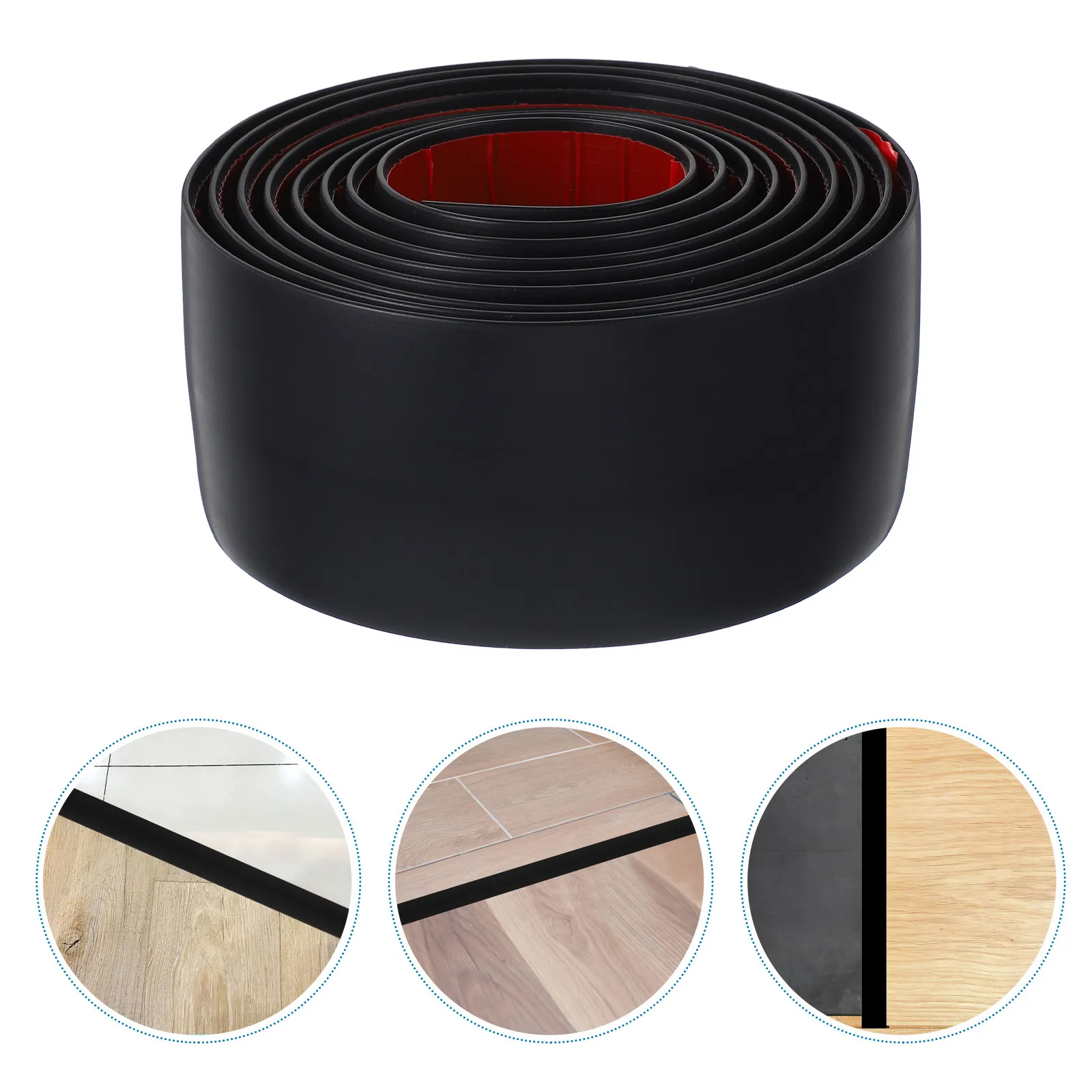 1 Roll Floor Transition Strip PVC Carpet to Tile Threshold Strip Self Adhesive Flexible Flooring Edge Trim Multifunctional