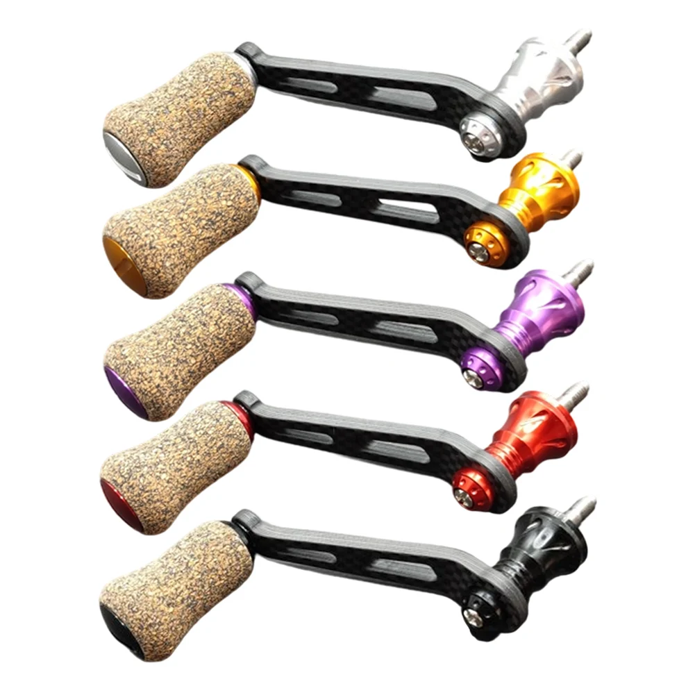 كربون 70 مم للغزل - مقبض بكرة بذراع واحد، متوافق مع Shimano- Stradic/Sahara/Ultegra/Vanford، 2 محامل