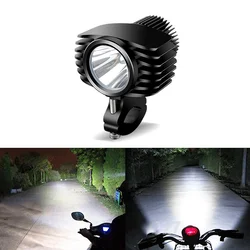 1Pcs White LED Car External Headlight 18W High/Low Motorcycle Headlamp Spotlight Drive Fog Spot Lights DC10v-72V