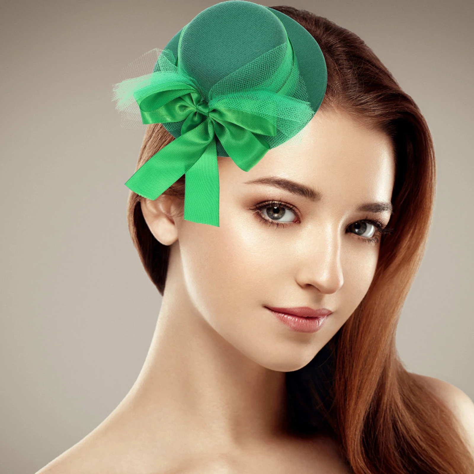 

2 шт., заколка для волос в виде трилистника на день Святого Патрика, зеленый цилиндр с бантом, шпилька для волос, вечерние головные уборы, легкий праздничный аксессуар для волос