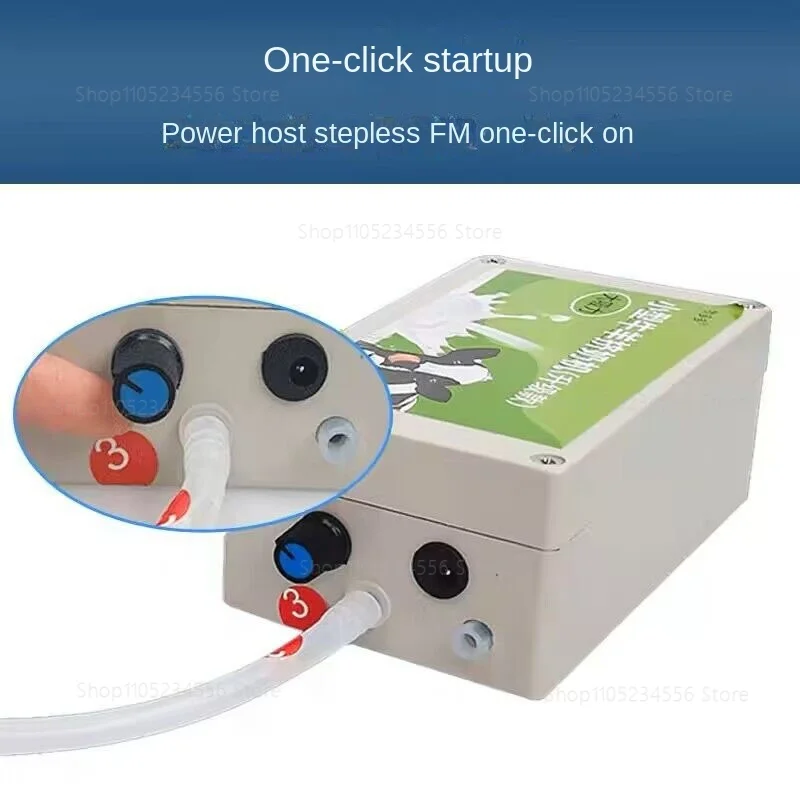 

Milking Machine 5L Automatic Pulse Milking Farm Cow Goat Sheep Vacuum Pump Bucket Farm Breeding Equipment intensity adjustment.