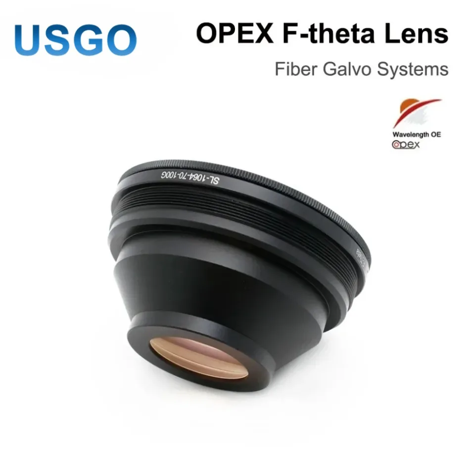 USGO OPEX F-theta Lens 1064nm 70x70-300x300mm F100-420nm for 1064nm YAG Optical Fiber Laser Marking Machine Lens Parts