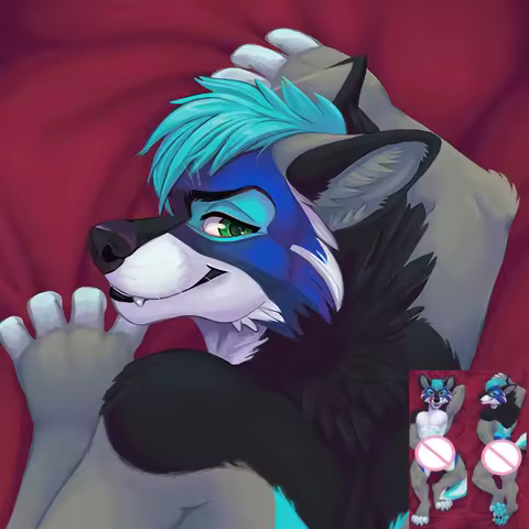 DIY Custom Kronawolf Furry Orcus Anime Dakimakura Pillowcase Home Bedding Double-sided Print Hugging Body Pillow Cover Case