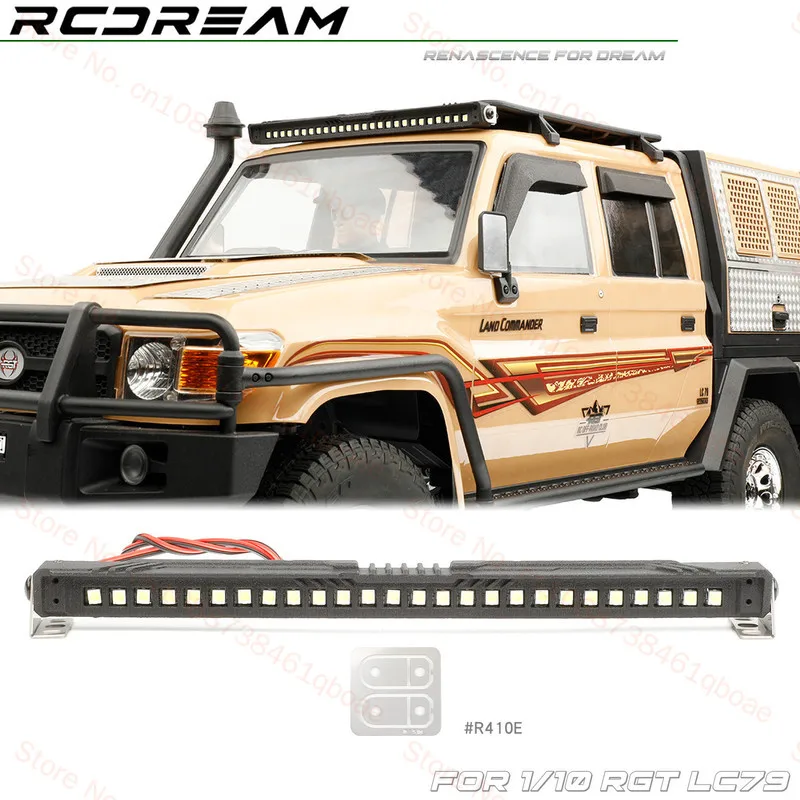 RCDream  1/10 RGT LC79 LC71 LC76 Remote control car modification accessories 26 LED luggage rack ceiling lights Roof spotlight