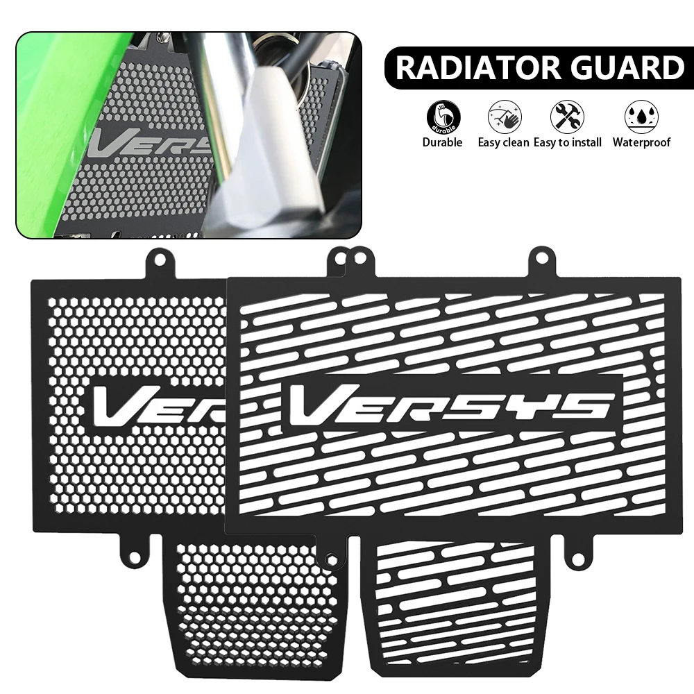 For KAWASAKI Versys 300X 250 Versys 300 250 Versys-X 300 Motorcycle Radiator Guard Stainless Steel Grille Protector Bezel Cover