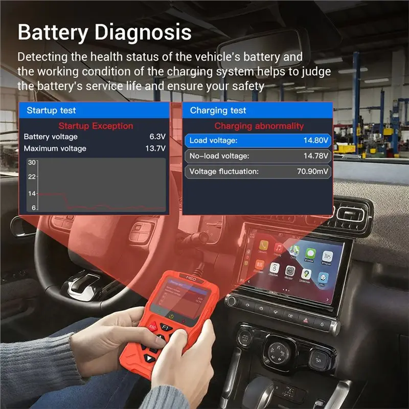 الماسح الضوئي M60 Obd2 الموثوق به للدراجات النارية والمركبة رمز الخطأ المجاني قراءة وحدة التحكم الإلكترونية إعادة تعيين DTC أداة تشخيص السيارات #3