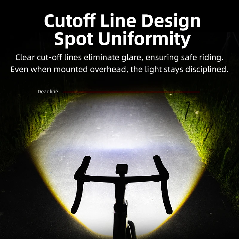 XOSS مصباح دراجة صغير 1000LM المصباح مقاوم للماء مصباح أمامي قابل لإعادة الشحن أضواء الدراجة الألومنيوم خفيفة مصباح يدوي #3
