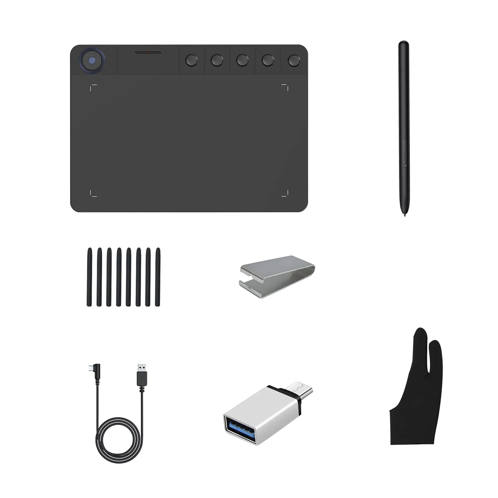 Havapen YZ 960 9x5 Inches Digital Graphic Tablet for Drawing OSU Game with Battery-Free Stylus and Glove