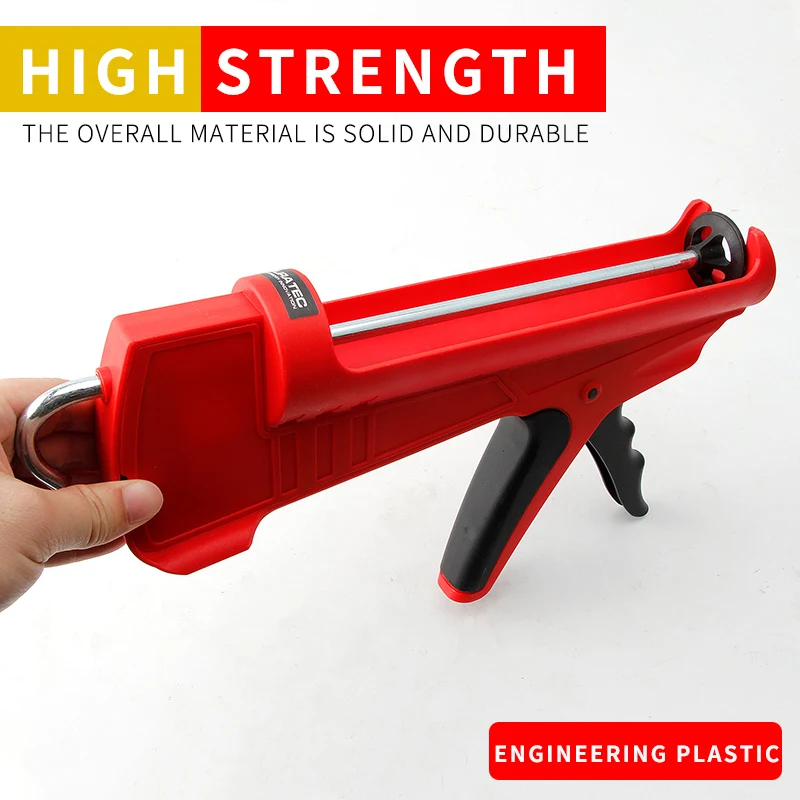 1Pcs DURATEC Caulking Gun New Style Lightweight Manual Glass Glue Applicator Universal Structure Cylindrical Pressing Glue Gun