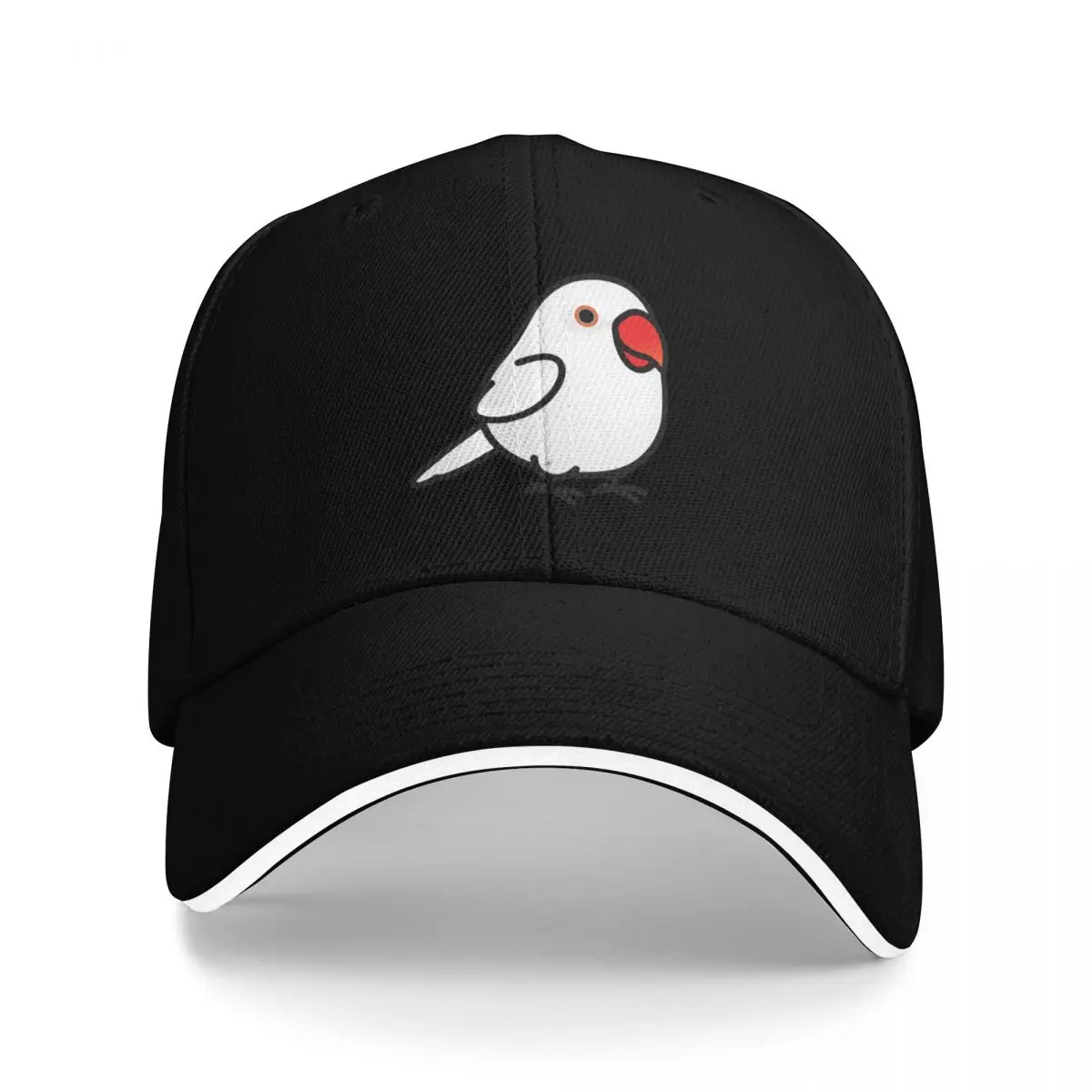 

Chubby White Indian Ringneck Parakeet - White Baseball Cap Icon Bobble Hat party Hat Baseball For Men Women's