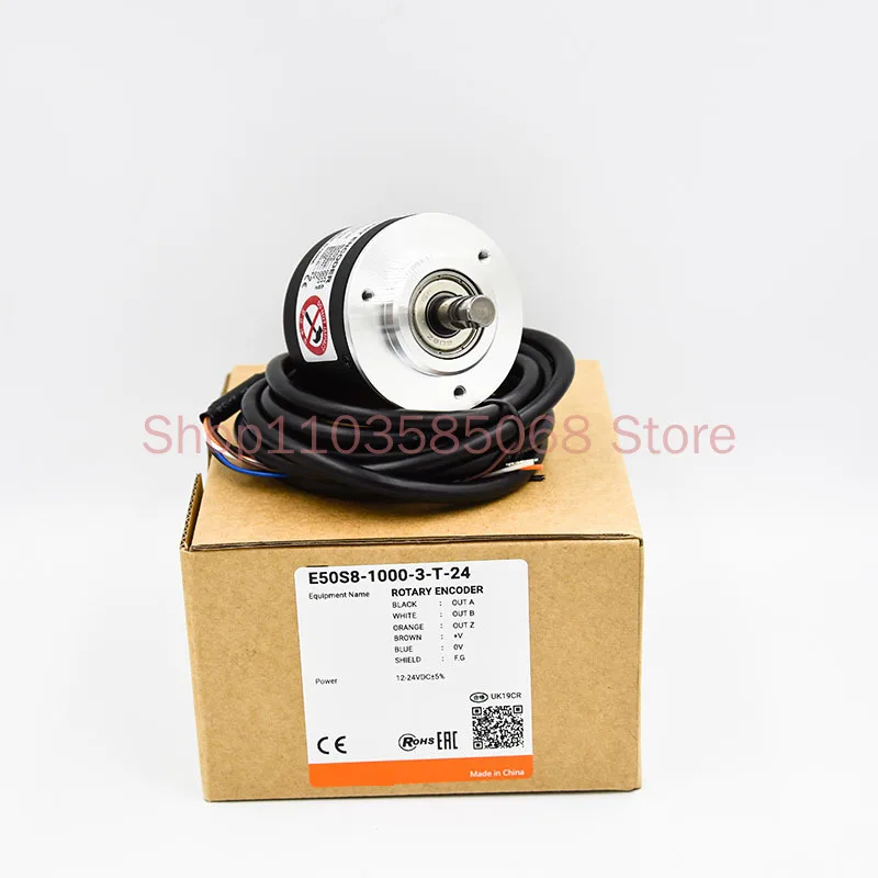 1PCS E40S6-10 20 100 200 300 500 600 1024 1000 1800 5000 -3-T-24 3-N-24 6-L-5 3-V-24 3-1-24 3-2-24 6-L-24 3-T-5 Rotary Encoder