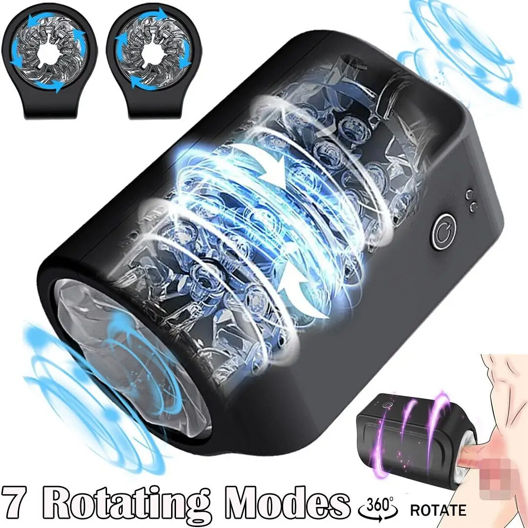 Automatic Rotating Male Masturbator Oral Sex Vagina Pussy Soft Silicone Blowjob Sex Toys for Men Adult Goods for Mens Mastubator