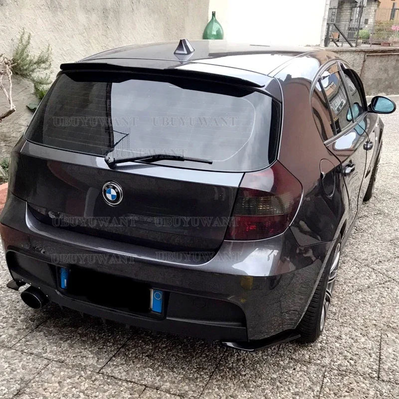Für bmw 1 series e87 Schrägheck spoiler 120i 2004 135i 116i 2009-2015 abs Auto Heckflügel Seitens poiler Heckdach lippen spoiler