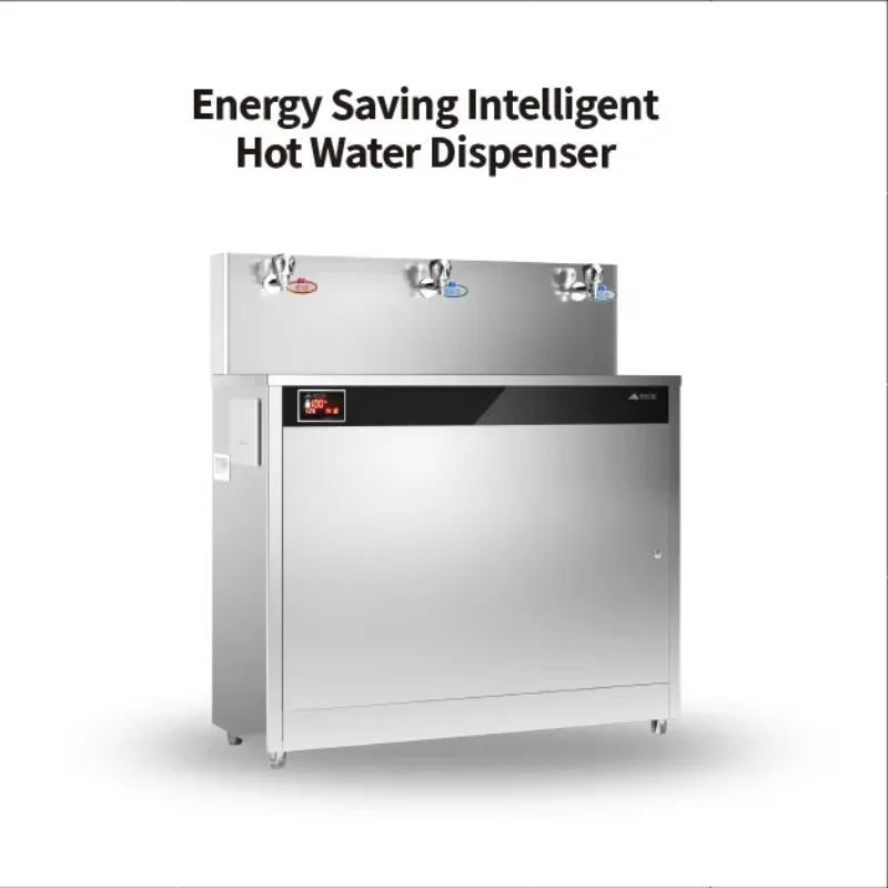 Freestanding Electric Hot & Warm Drinking Water Dispenser, Energy‑Saving Stainless Steel Drinking Fountain for Indoor Daily Use