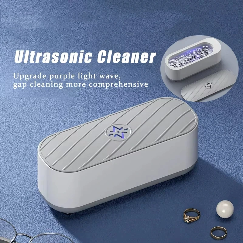 Ultrasonic Cleaning Machine USB Rechargeable High Frequency Vibration Wash Cleaner Jewelry Glasses Braces Cleaner