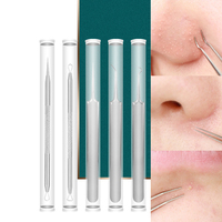 Blackhead Acne Needle Cell Pimples Blackhead Clip Tweezers With Round Tube Stainless Steel Acne Remove Needle Face Skin Care