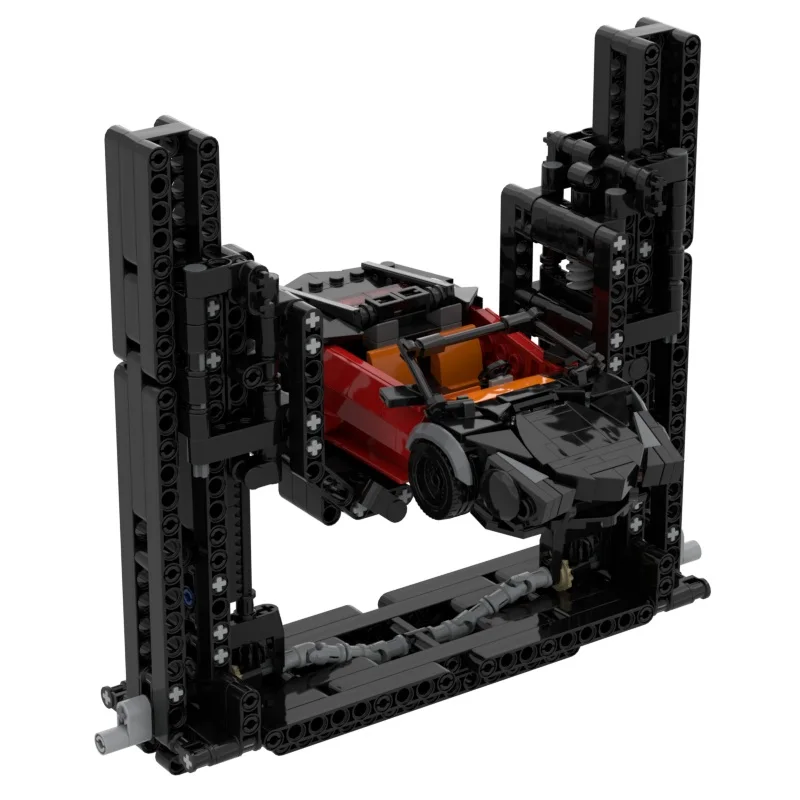 Liftlift garage auto reparatiewerkplaats kampioen auto onderhoud model bouwsteen DIY montage (onderdelenpakket/elektronische handleiding)