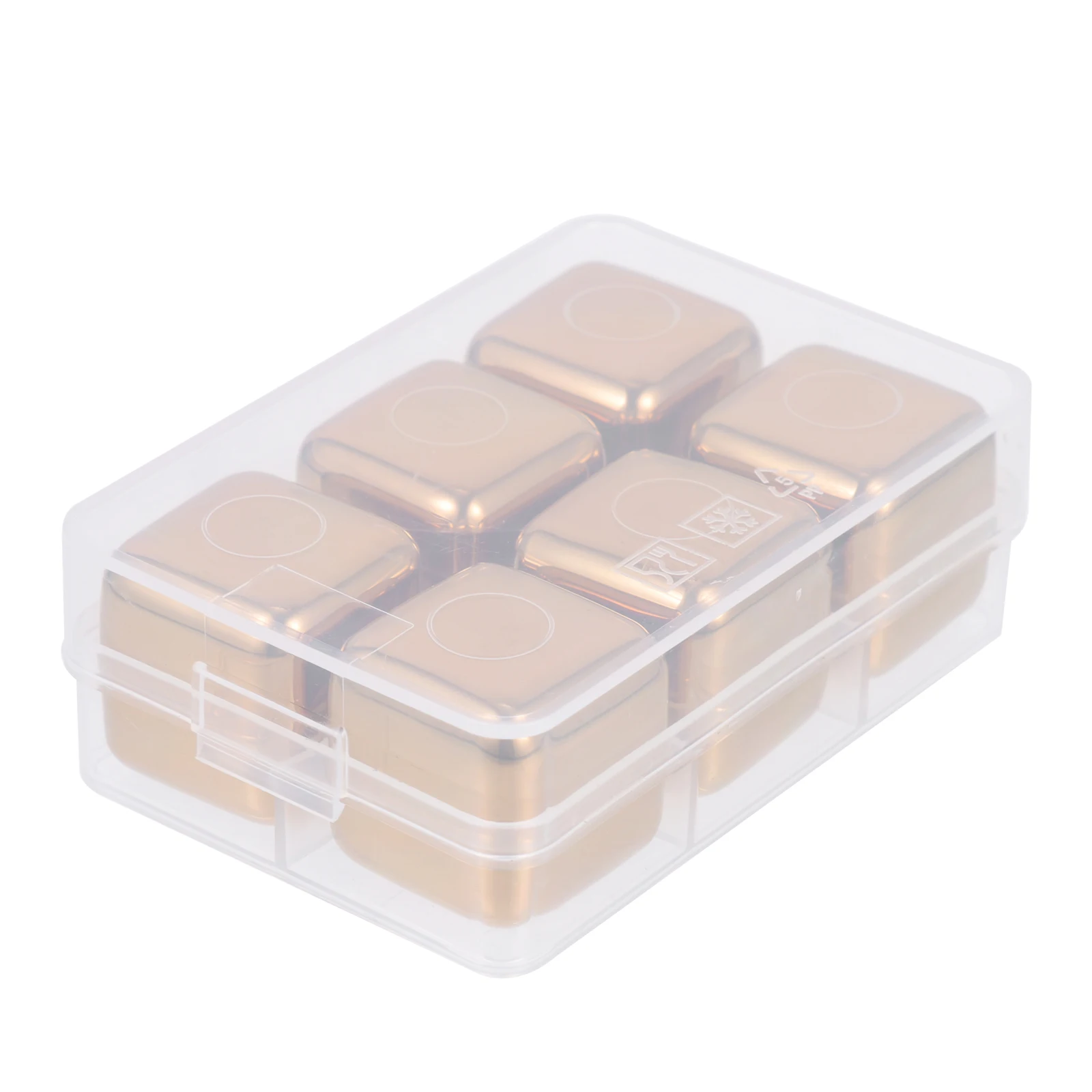 

Stainless Steel Ice Cubes Reusable Beverage Cooling Pellets Golden Multifunction Whiskey Vodka Juice Metal Set Easy Clean