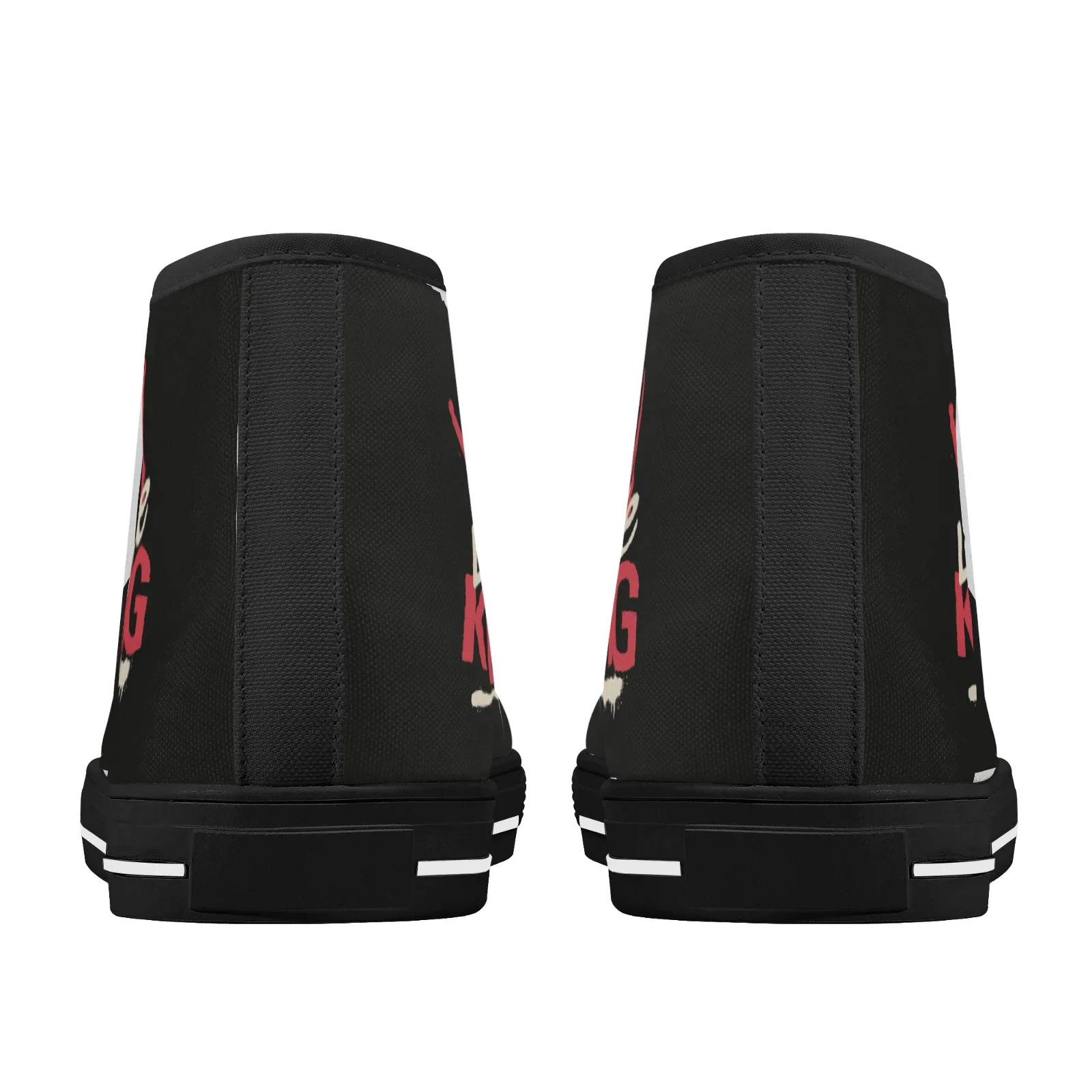 Custom Shoes Little King Classic High Top Canvas Shoes for Men Women Vulcanized Shoes Flats Sneakers Footwears