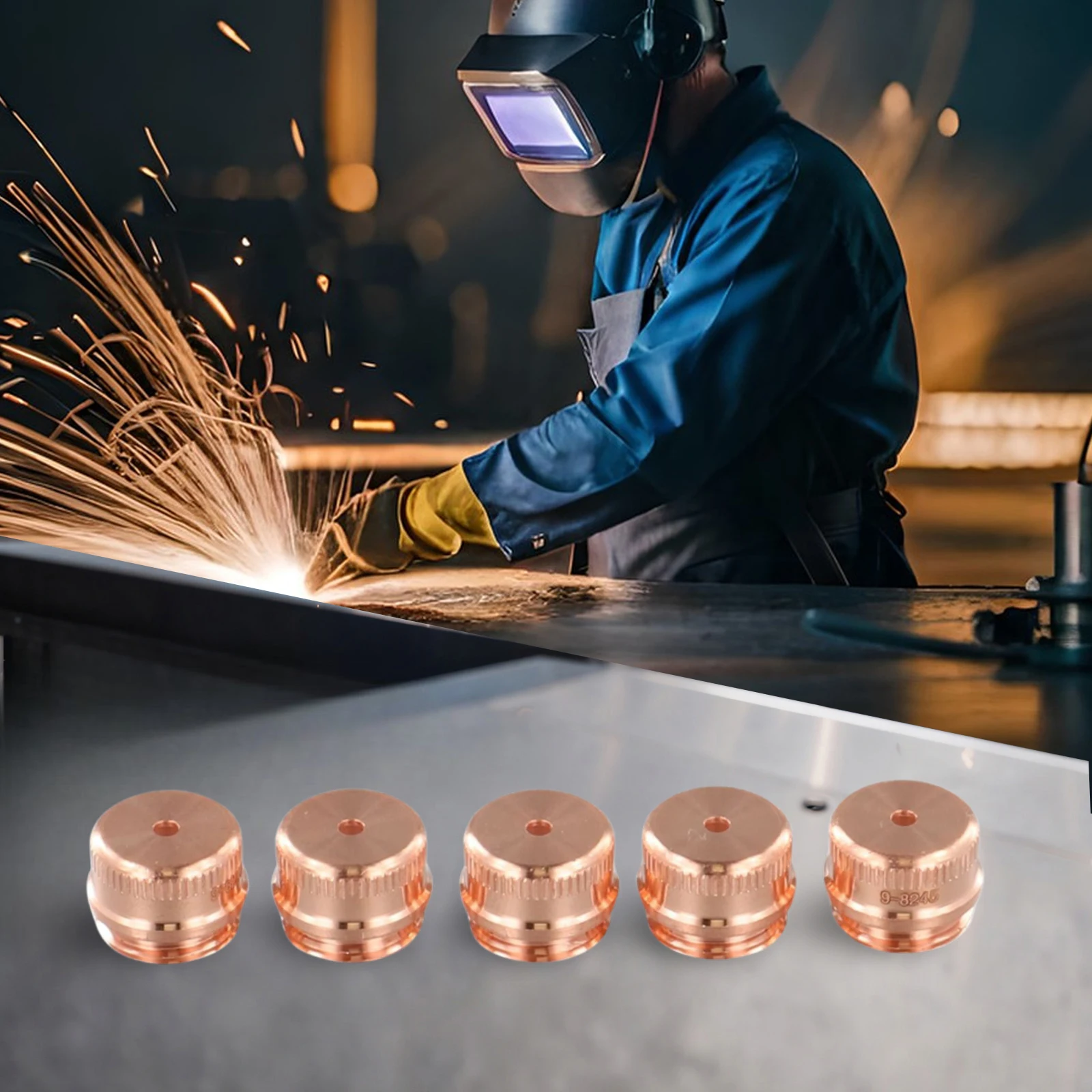 

Soldering Tool Plasma Torch Shield 40A-60A 5pcs 9-8245 Dynamics For Thermal Plasma Torch Shield Cap WSP-10020 Welding