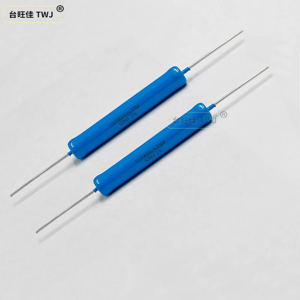 1 peça resistor de alta tensão hvr80au5208 5w 2m1k 10kf30m50m megohm 100m1g15kf resistor não indutivo de filme grosso