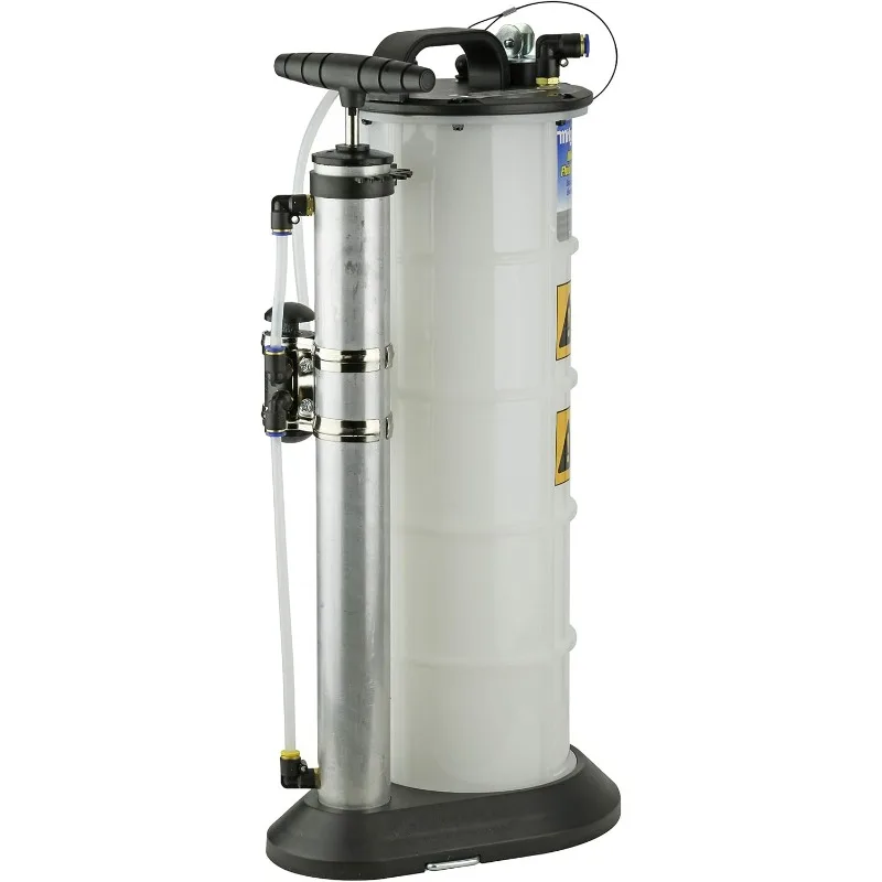 home.7201 2.3 Gallon Fluid Evacuator Extractor and Dispensing Pump,  Automatic Overflow Prevention, Quick-Drain Spout, Large Bas