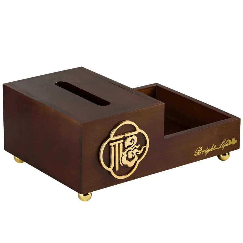 Set coffee table solid wood new Chinese carton solid wood material