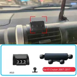 Car Phone Holder For Toyota FJ Cruiser 2007-2017 Gravity Stand Mount Support Horizontal GPS Mobile Bracket Accessories With a B