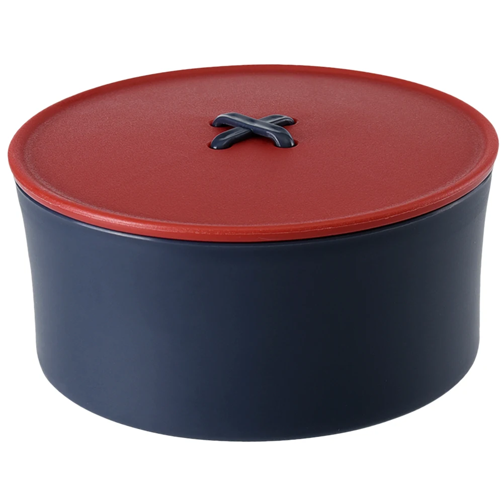 1 Set Tragbare Nähen Box Anzug Nähen Nadel Faden Lagerung Box Nähen Fall mit Nadeln Fäden (Rot Blau)